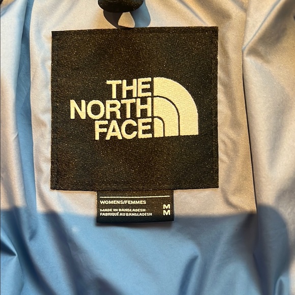 Women’s North Face 1969 Retro Nuptse Black and Blue Puffer Jacket size Medium - Picture 3 of 3